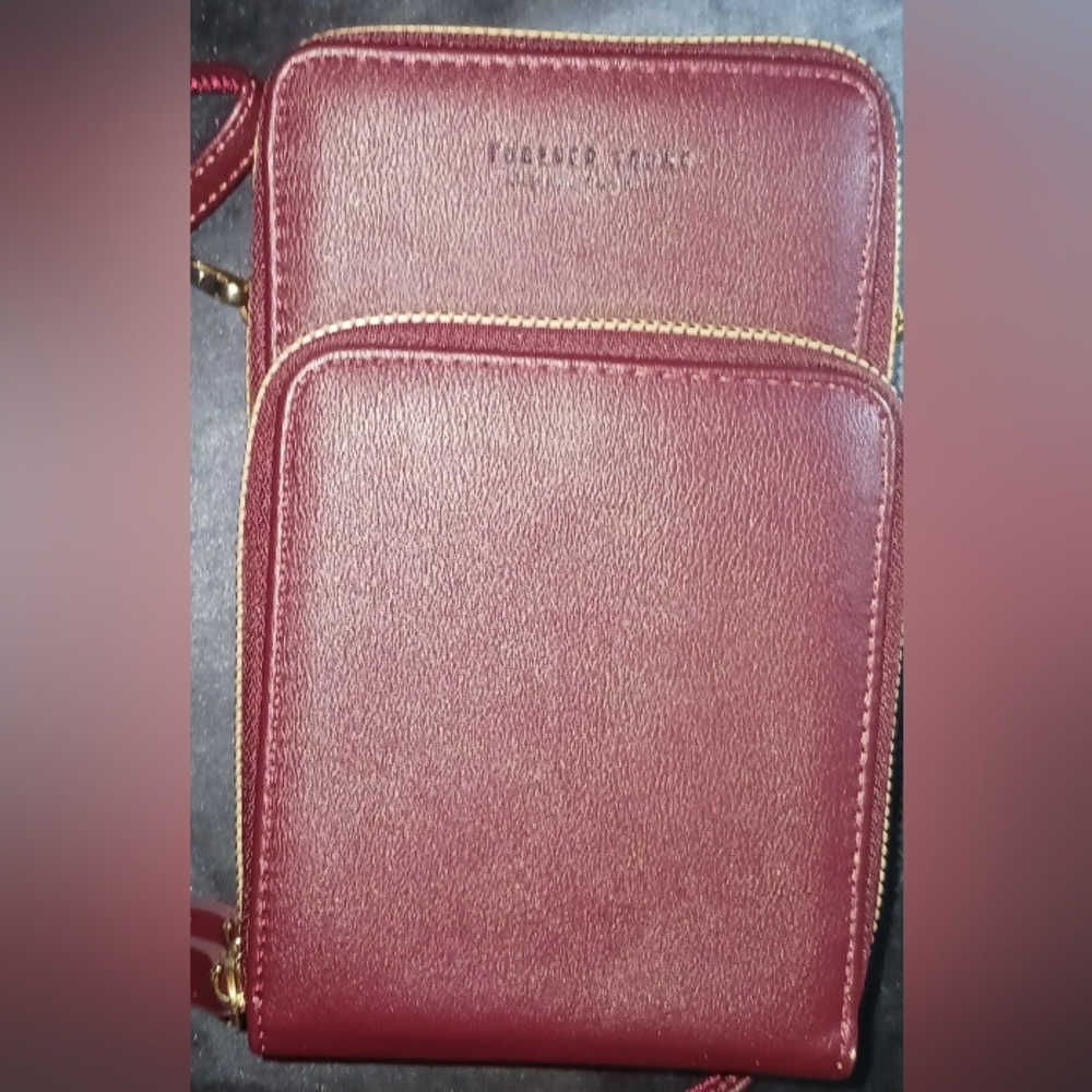 Forever Yours EUC maroon organizer crossbody